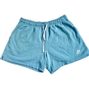 Nike DX0731-010 Men's Standard Fit Above Knee Cotton Sports Teal Shorts Sz Large